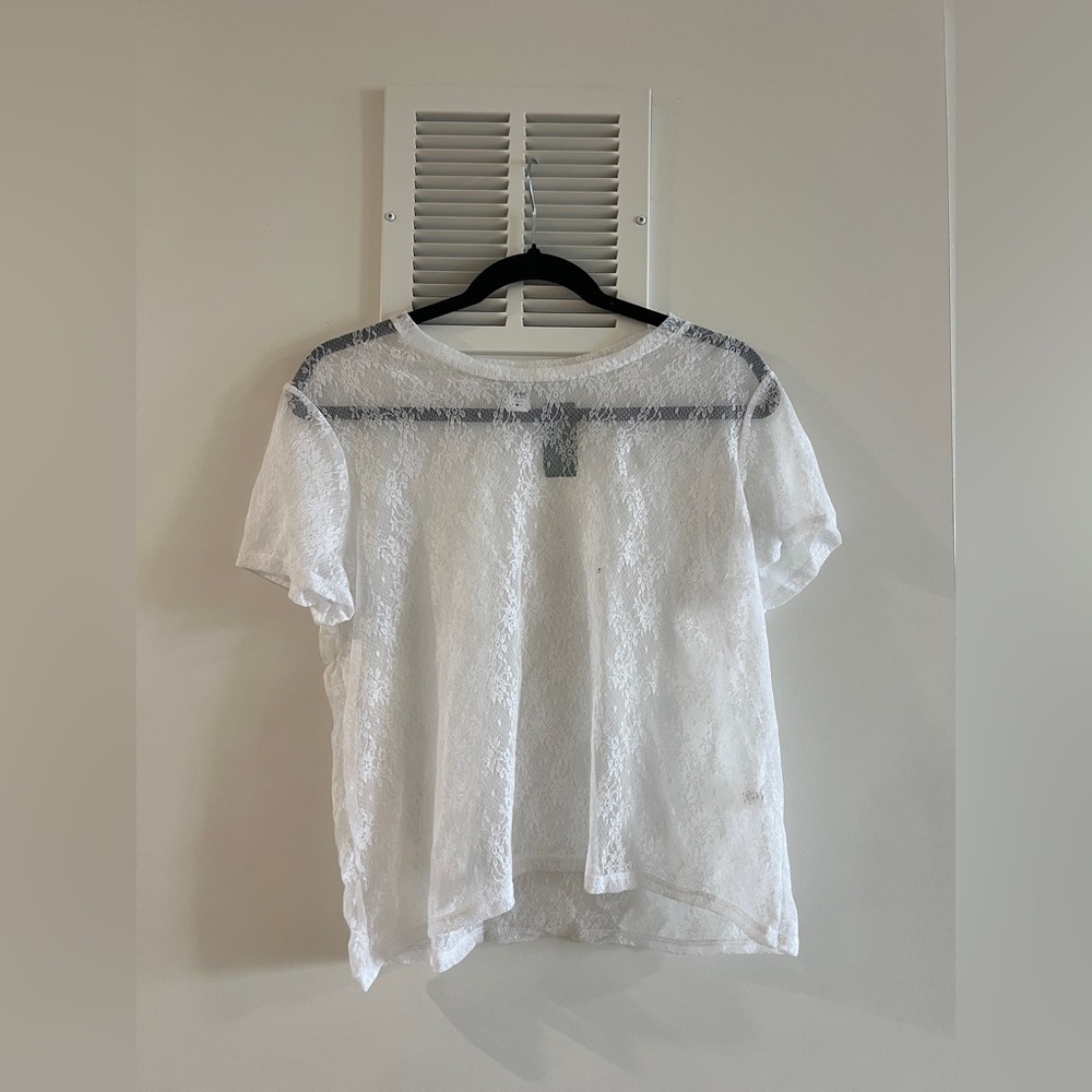 NWT Twik White Lace Top